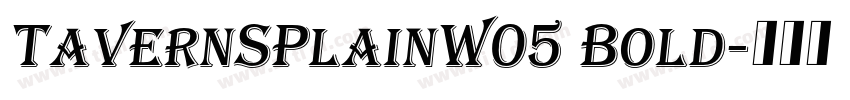 TavernSPlainW05 Bold字体转换